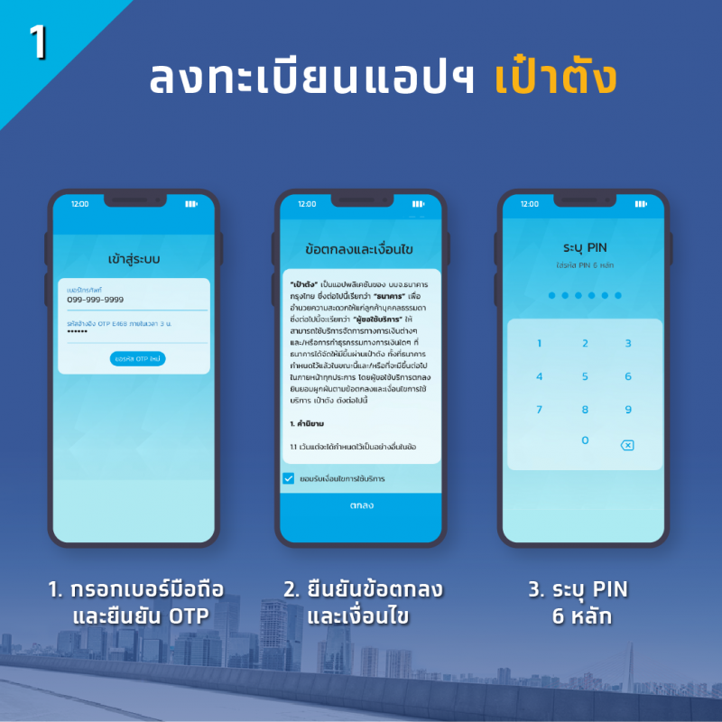 ลงทะเบียนแอปฯเป๋าตัง