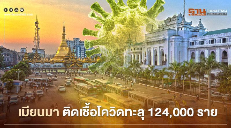 "เมียนมา" ติดเชื้อโควิด-19 พุ่ง 890 ราย ยอดผู้ป่วยติดเชื้อสะสม ทะลุ 124,000 ราย