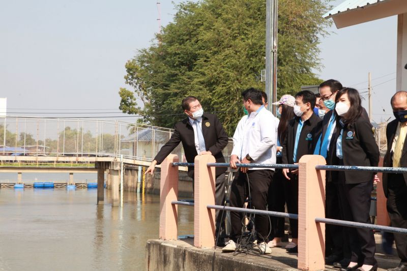  นิพนธ์ บุญญามณี ติดตามการสูบน้ำดิบการประปานครหลวงสำแล