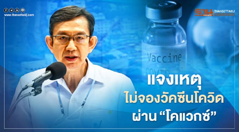สถาบันวัคซีนฯ แจงเหตุไม่จองวัคซีนโควิดผ่าน"โคแวกซ์" สถาบันวัคซีนฯ แจงเหตุไม่จองวัคซีนโควิดผ่าน"โคแวกซ์"