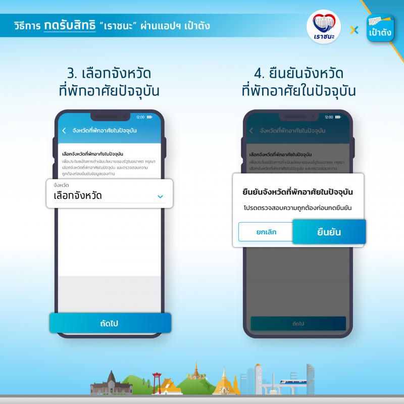 ได้สิทธิ"เราชนะ"แล้ว! กลุ่ม 2กดยืนยันรับสิทธิผ่านแอปเป๋าตังเริ่มวันนี้ (12 ก.พ.)