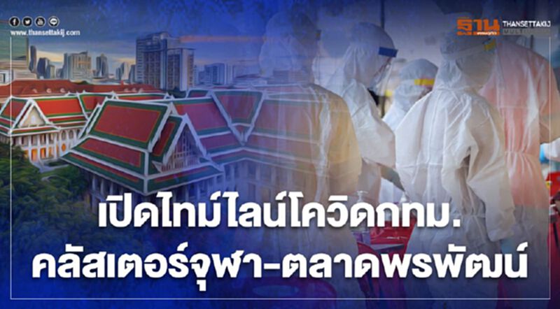 อัพเดทไทม์ไลน์"ผู้ติดเชื้อโควิด"กทม. พบคลัสเตอร์จุฬา-ตลาดพรพัฒน์ อัพเดทไทม์ไลน์"ผู้ติดเชื้อโควิด"กทม. พบคลัสเตอร์จุฬา-ตลาดพรพัฒน์