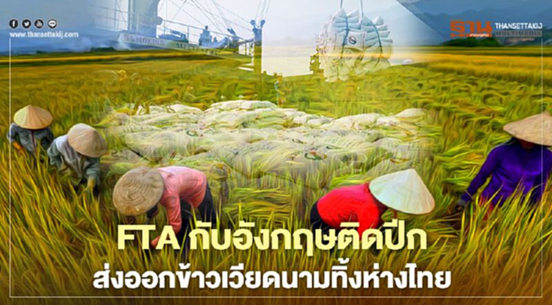 FTA กับอังกฤษติดปีก ส่งออกข้าวเวียดนามทิ้งห่างไทย FTA กับอังกฤษติดปีก ส่งออกข้าวเวียดนามทิ้งห่างไทย