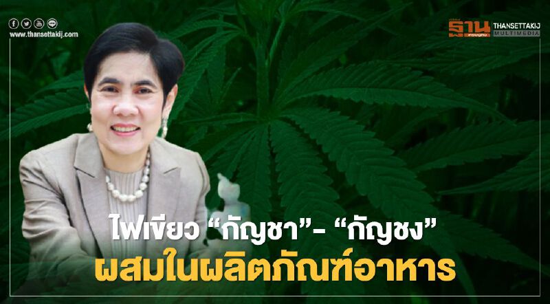 ไฟเขียว“กัญชา”- “กัญชง” ผสมในผลิตภัณฑ์อาหาร