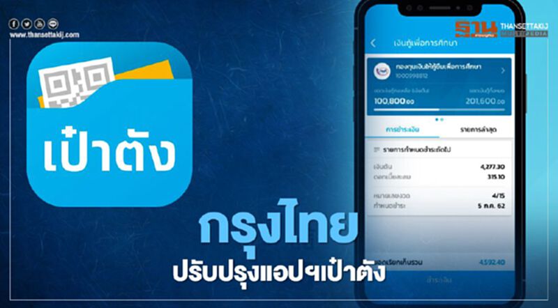 กรุงไทย ปิดปรับปรุงแอปฯ"เป๋าตัง"คืนนี้ กรุงไทย ปิดปรับปรุงแอปฯ"เป๋าตัง"คืนนี้