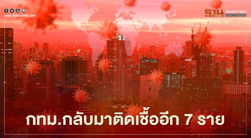 กทม.กลับมาติดเชื้ออีก 7 ราย โดย 2 รายมีความเกี่ยวเนื่องกับทีมฟุตซอลสมุทรสาคร 