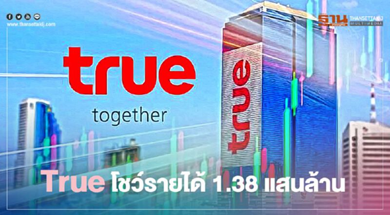 True โชว์รายได้ 1.38 แสนล้านบาท มือถือโต 3% เน็ตบ้านเพิ่ม 3.9 แสนราย True โชว์รายได้ 1.38 แสนล้านบาท มือถือโต 3% เน็ตบ้านเพิ่ม 3.9 แสนราย