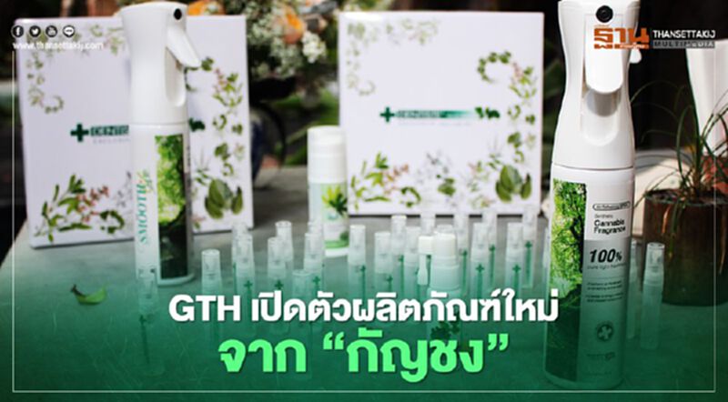 GTH เปิดตัวผลิตภัณฑ์ใหม่ จาก “กัญชง” GTH เปิดตัวผลิตภัณฑ์ใหม่ จาก “กัญชง”