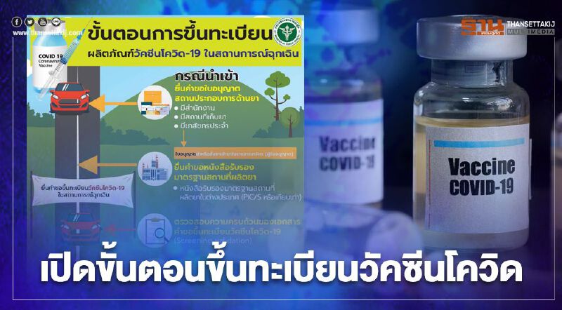 สธ.เปิดขั้นตอนขึ้นทะเบียนวัคซีนโควิด-19