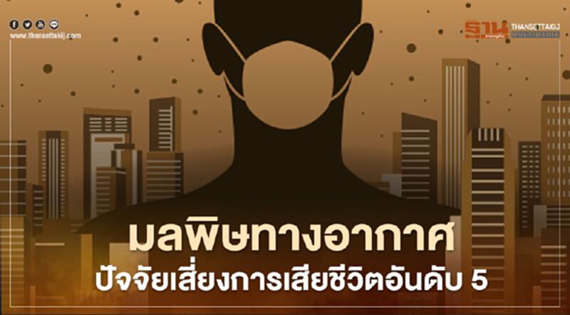 มลพิษทางอากาศ ปัจจัยเสี่ยงการเสียชีวิตอันดับ 5 มลพิษทางอากาศ ปัจจัยเสี่ยงการเสียชีวิตอันดับ 5