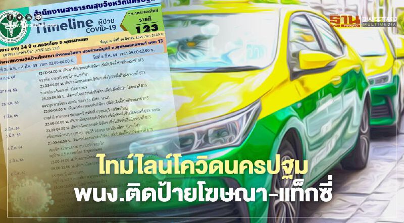 เปิดไทม์ไลน์โควิดนครปฐม พบประวัติมาติดตั้งป้ายโฆษณาบนBTS 