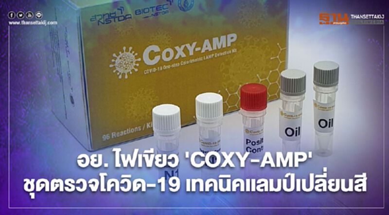 อย. ไฟเขียว 'COXY-AMP' ชุดตรวจโควิด-19 เทคนิคแลมป์เปลี่ยนสี อย. ไฟเขียว 'COXY-AMP' ชุดตรวจโควิด-19 เทคนิคแลมป์เปลี่ยนสี