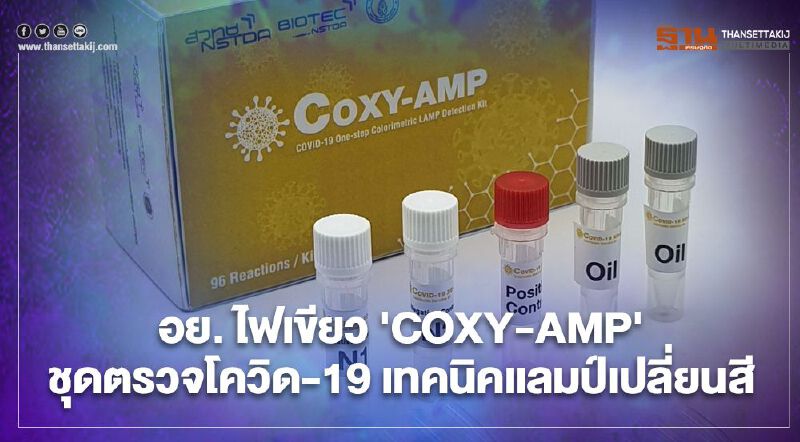 อย. ไฟเขียว 'COXY-AMP'  ชุดตรวจโควิด-19 เทคนิคแลมป์เปลี่ยนสี
