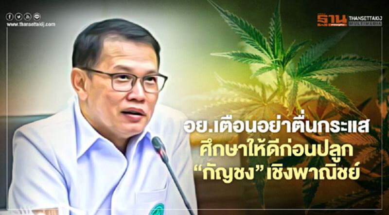 อย.ขวางลำกระแสเชิญชวนปลูก “กัญชง” เชิงพาณิชย์ เตือนศึกษาให้ดีก่อน อย.ขวางลำกระแสเชิญชวนปลูก “กัญชง” เชิงพาณิชย์ เตือนศึกษาให้ดีก่อน