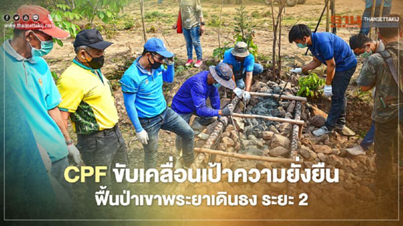 CPF ขับเคลื่อนเป้าความยั่งยืนฟื้นป่าเขาพระยาเดินธง ระยะ2 CPF ขับเคลื่อนเป้าความยั่งยืนฟื้นป่าเขาพระยาเดินธง ระยะ2