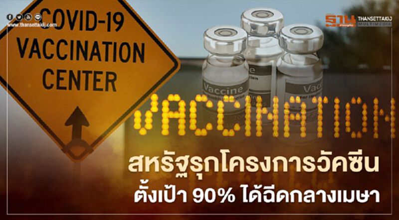 สหรัฐรุกหนักโครงการวัคซีน ตั้งเป้ากลุ่มวัยผู้ใหญ่ 90% ได้ฉีดกลางเมษา สหรัฐรุกหนักโครงการวัคซีน ตั้งเป้ากลุ่มวัยผู้ใหญ่ 90% ได้ฉีดกลางเมษา