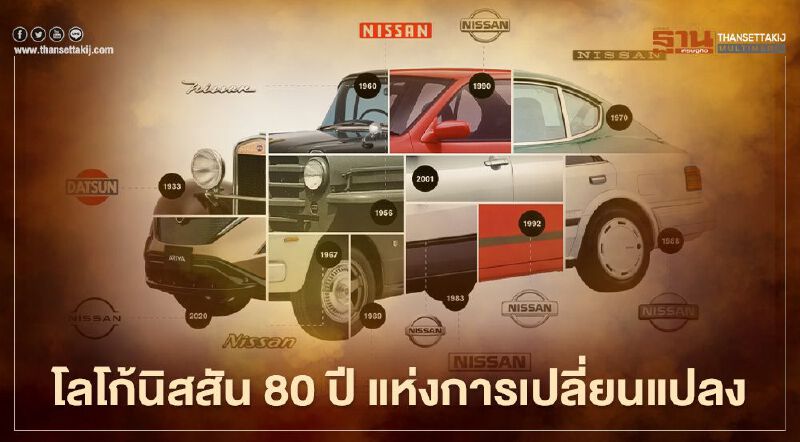 โลโก้นิสสัน 80 ปีแห่งการเปลี่ยนแปลง