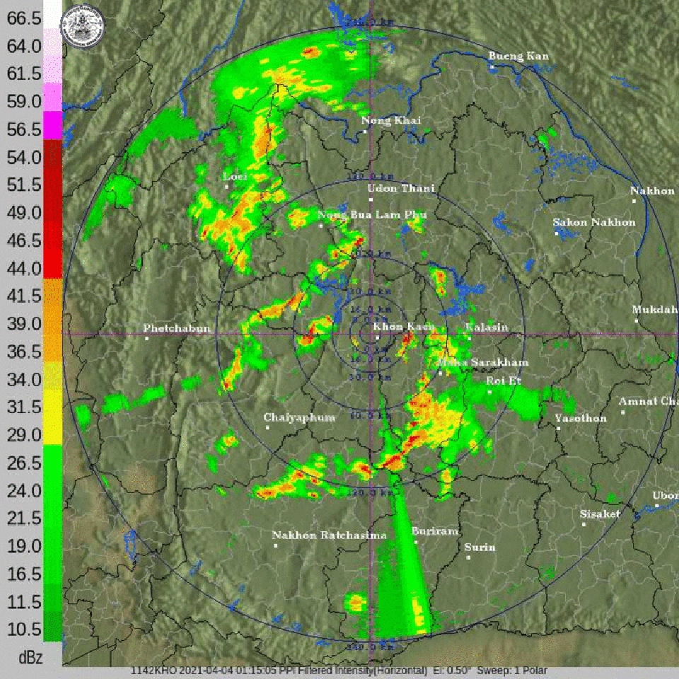 ดาวเทียมตรวจพบกลุ่มฝนปกคลุม 20 จังหวัด รับมือ "ฝนฟ้าคะนอง-ฝนตกหนัก-ลมกระโชกแรง"