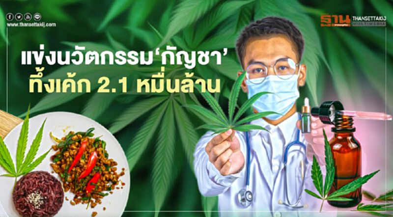 แข่งนวัตกรรม‘กัญชา-กัญชง’ ทุนใหญ่-เล็กแห่ปล่อยของ ชิงเค้ก 2.1 หมื่นล้าน แข่งนวัตกรรม‘กัญชา-กัญชง’ ทุนใหญ่-เล็กแห่ปล่อยของ ชิงเค้ก 2.1 หมื่นล้าน