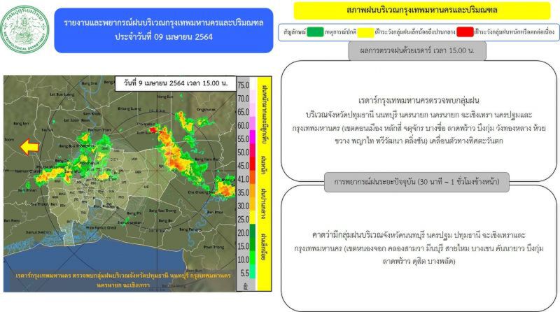 เรดาห์กทม. เวลา 15.00 น. 