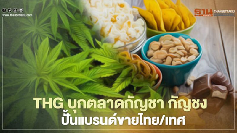 THG บุกตลาดกัญชา กัญชง ปั้นแบรนด์ขายไทย-ต่างประเทศ THG บุกตลาดกัญชา กัญชง ปั้นแบรนด์ขายไทย-ต่างประเทศ