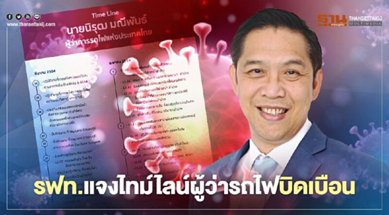 แจงยิบไทม์ไลน์ติดโควิด ผู้ว่ารถไฟ หลังสื่อบางสำนักบิดเบือน แจงยิบไทม์ไลน์ติดโควิด ผู้ว่ารถไฟ หลังสื่อบางสำนักบิดเบือน