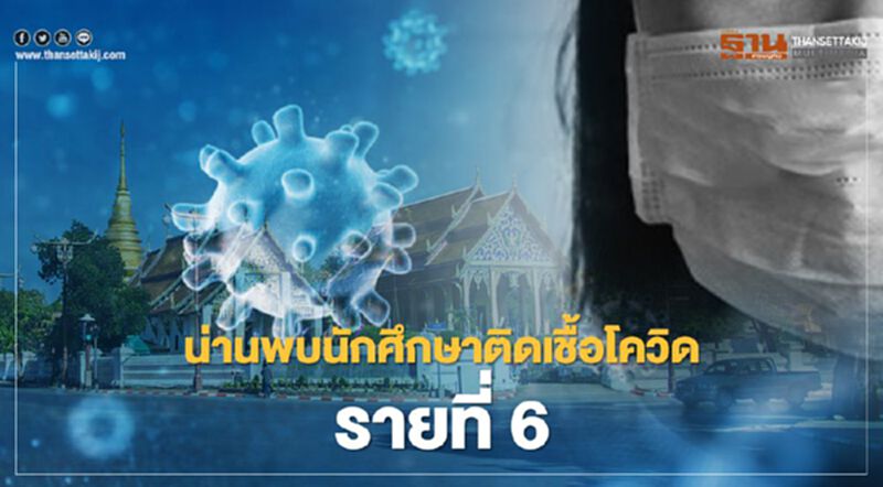 น่านพบนักศึกษาติดเชื้อโควิดรายที่6 น่านพบนักศึกษาติดเชื้อโควิดรายที่6