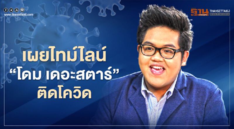 "โดม เดอะสตาร์" ติดโควิด-19 อีกคนหลังประชุมร่วมห้องกับผู้ติดเชื้อ "โดม เดอะสตาร์" ติดโควิด-19 อีกคนหลังประชุมร่วมห้องกับผู้ติดเชื้อ