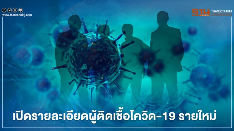 เปิดรายละเอียดผู้ติดเชื้อโควิด-19 รายใหม่ 965 ราย 