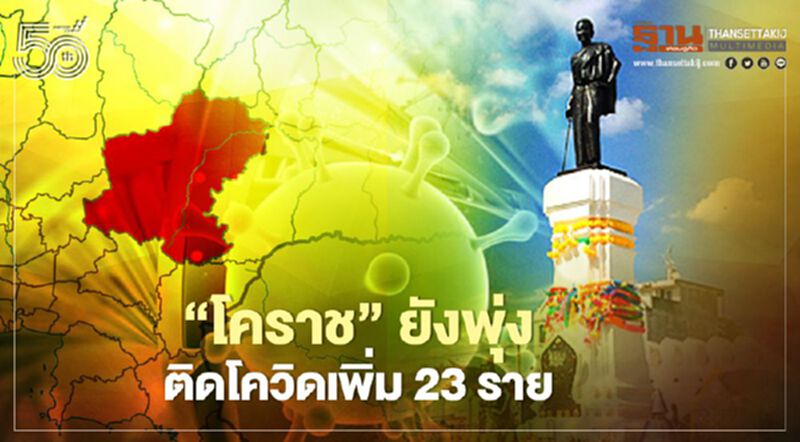 "คลัสเตอร์ปากช่อง" ลามไม่หยุด “โคราช” ติดโควิดเพิ่ม 23 ราย "คลัสเตอร์ปากช่อง" ลามไม่หยุด “โคราช” ติดโควิดเพิ่ม 23 ราย