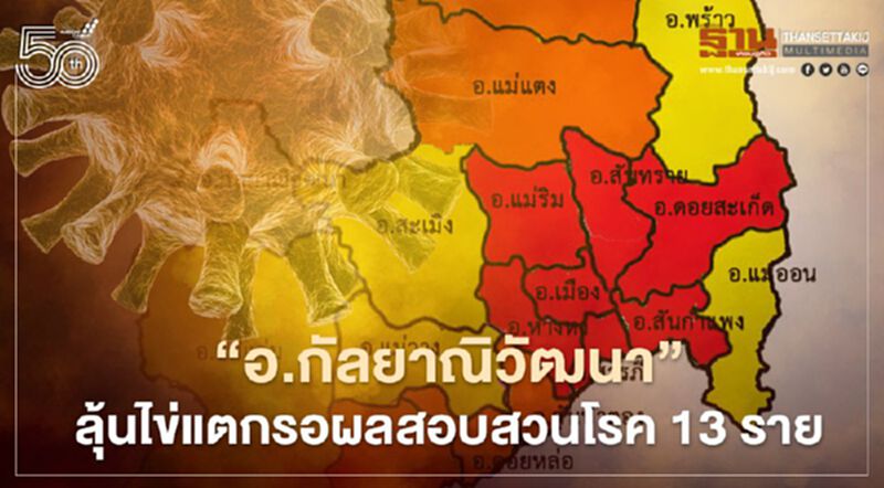 "อ.กัลยาณิวัฒนา"ลุ้นไข่แตกรอผลสอบสวนโรค13ราย "อ.กัลยาณิวัฒนา"ลุ้นไข่แตกรอผลสอบสวนโรค13ราย