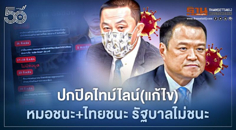 ปกปิดไทม์ไลน์(แก้ไข) หมอชนะ+ไทยชนะ รัฐบาลไม่ชนะ ปกปิดไทม์ไลน์(แก้ไข) หมอชนะ+ไทยชนะ รัฐบาลไม่ชนะ
