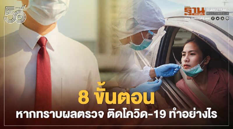 เปิด 8 ขั้นตอน หากทราบผลตรวจ ติดโควิด-19 เปิด 8 ขั้นตอน หากทราบผลตรวจ ติดโควิด-19