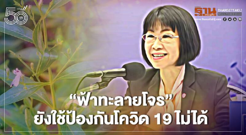 กรมการแพทย์ ชี้ ฟ้าทะลายโจร ยังใช้ป้องกันโควิด 19 ไม่ได้ กรมการแพทย์ ชี้ ฟ้าทะลายโจร ยังใช้ป้องกันโควิด 19 ไม่ได้