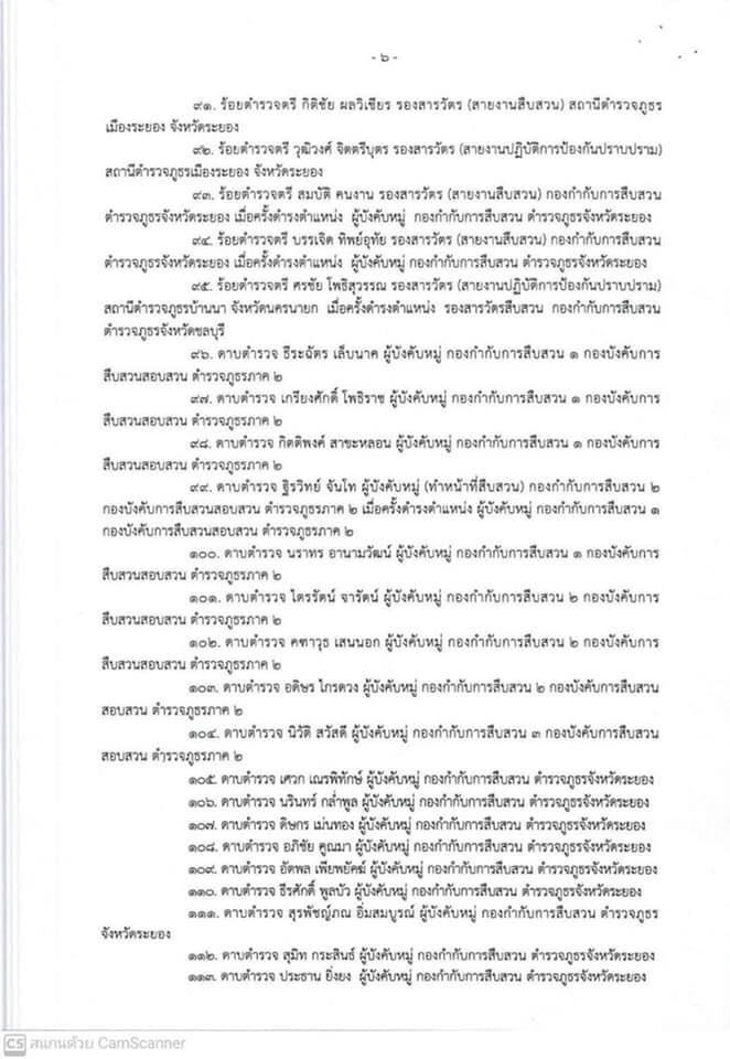เปิดรายชื่อ 249 ตร.ภาค2 เอี่ยวบ่อนการพนัน เเพร่โควิด
