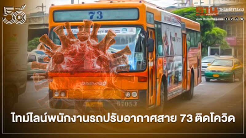 เปิดไทม์ไลน์พนักงานรถปรับอากาศ สาย 73ติดโควิด เปิดไทม์ไลน์พนักงานรถปรับอากาศ สาย 73ติดโควิด