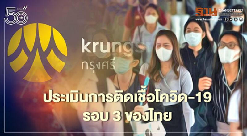 วิจัยกรุงศรี ประเมินการติดเชื้อโควิด-19รอบ 3ของไทย บน 3สมมติฐาน วิจัยกรุงศรี ประเมินการติดเชื้อโควิด-19รอบ 3ของไทย บน 3สมมติฐาน