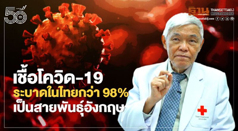 โควิด-19 สายพันธุ์อินเดีย-เบงกอล ยังไม่พบในไทย หมอยงชี้กว่า 98% เป็นอังกฤษ โควิด-19 สายพันธุ์อินเดีย-เบงกอล ยังไม่พบในไทย หมอยงชี้กว่า 98% เป็นอังกฤษ