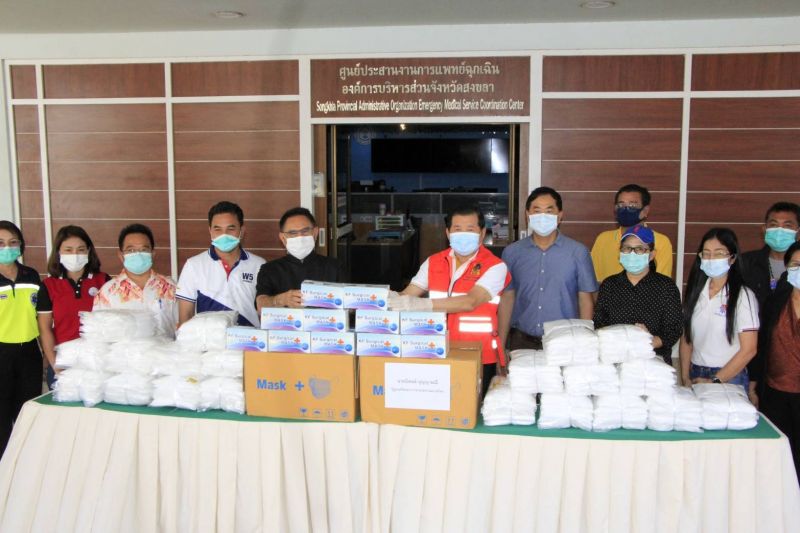 “นิพนธ์”มอบชุด PPE-หน้ากากอนามัยให้หน่วยแพทย์ฉุกเฉิน 1669 สงขลา