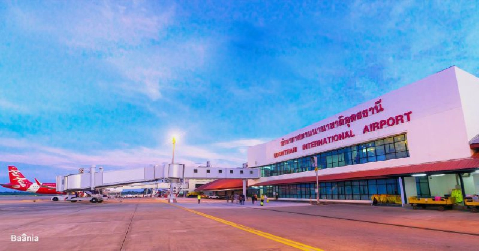 อุดรฯซบพิษโควิด  ลดตารางบินวูบ  เหลือวันละ10เที่ยวบิน