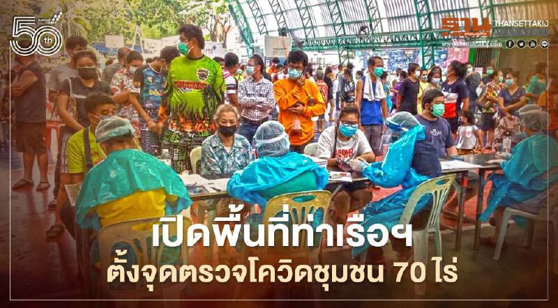 เพิ่มอีก 2 จุดตรวจตลาดคลองเตย-ร.ร.ชุมชนหมู่บ้านพัฒนา หลังเปิดชุมชน70ไร่ 
