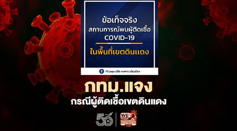 กทม.แจงผู้ติดเชื้อโควิดเขตดินแดงไม่ใช่กลุ่มก้อน กทม.แจงผู้ติดเชื้อโควิดเขตดินแดงไม่ใช่กลุ่มก้อน