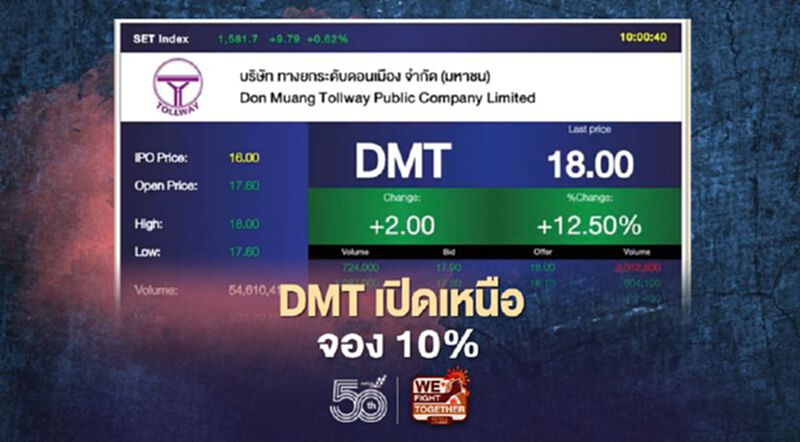 DMT เปิดเหนือจอง 10% DMT เปิดเหนือจอง 10%