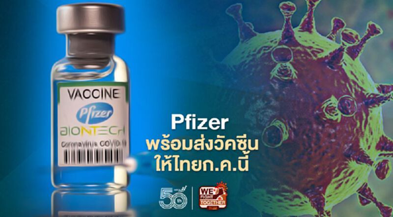 “อนุทิน” เผย Pfizer พร้อมส่งวัคซีนให้ไทยก.ค.นี้ “อนุทิน” เผย Pfizer พร้อมส่งวัคซีนให้ไทยก.ค.นี้