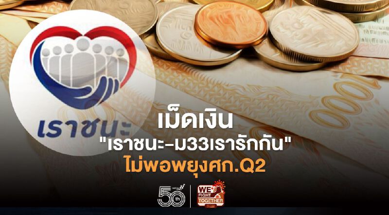 มาตรการ"เราชนะ-ม33เรารักกัน"ไม่พอพยุงเศรษฐกิจ แนะรัฐอัดฉีดเงินQ2เพิ่ม มาตรการ"เราชนะ-ม33เรารักกัน"ไม่พอพยุงเศรษฐกิจ แนะรัฐอัดฉีดเงินQ2เพิ่ม