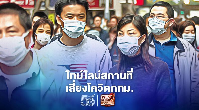 เช็กที่นี่!ไทม์ไลน์สถานที่เสี่ยงโควิด -19 เพิ่มเติมในพื้นที่กทม.
