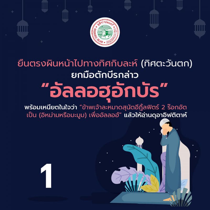 วิธีการละหมาดสุนัตอีฎิ้ลฟิตร์ 
