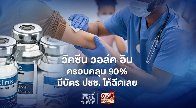 วัคซีน วอล์คอิน ถ้าครอบคลุม 90% หมอธีระวัฒน์แนะมีบัตรประชาชนให้ฉีดเลยทุกช่องทาง 
