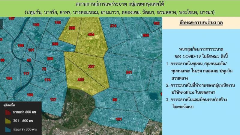 "พื้นที่ระบาด-จุดเสี่ยงโควิด" จุดไหนบ้างใน 50 เขตกทม. เช็กข้อมูลศบค.ได้ที่นี่