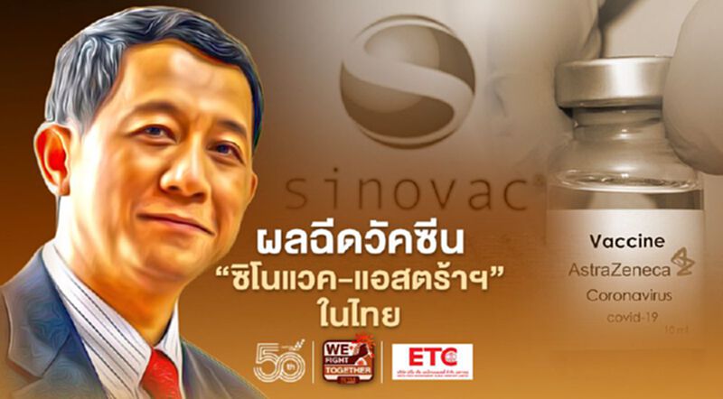 เปิดรายงานผลฉีดวัคซีน“ซิโนแวค" และ "แอสตร้าเซนเนก้า” ในไทย สามารถกระตุ้นภูมิคุ้มกันได้ดีมาก เปิดรายงานผลฉีดวัคซีน“ซิโนแวค" และ "แอสตร้าเซนเนก้า” ในไทย สามารถกระตุ้นภูมิคุ้มกันได้ดีมาก